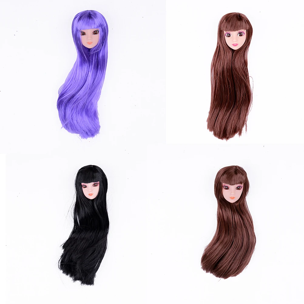 

1 PCS Newest Fashion Doll Head Hair DIY Accessories For Kurhn Doll Best Girl' Gift Child DIY Toys Dolls Accessories