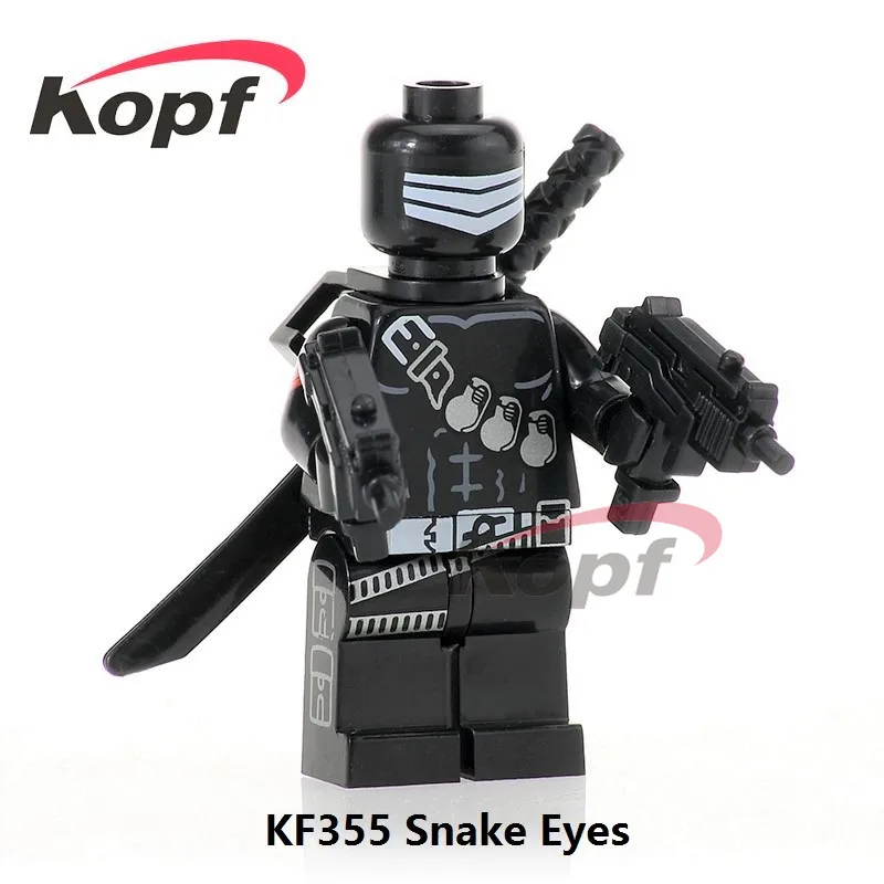 KF355 Without Box KF349 Super Heroes Gi Joe серия Firefly power Girl Serpentor Stg. Бойня строительные блоки лучшая коллекция детские подарочные игрушки - Цвет: KF355 Without Box