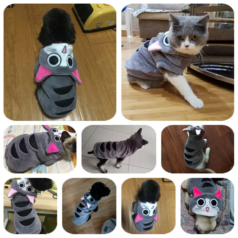 Мягкая теплая одежда для домашних животных котов уютные флисовые маленькая