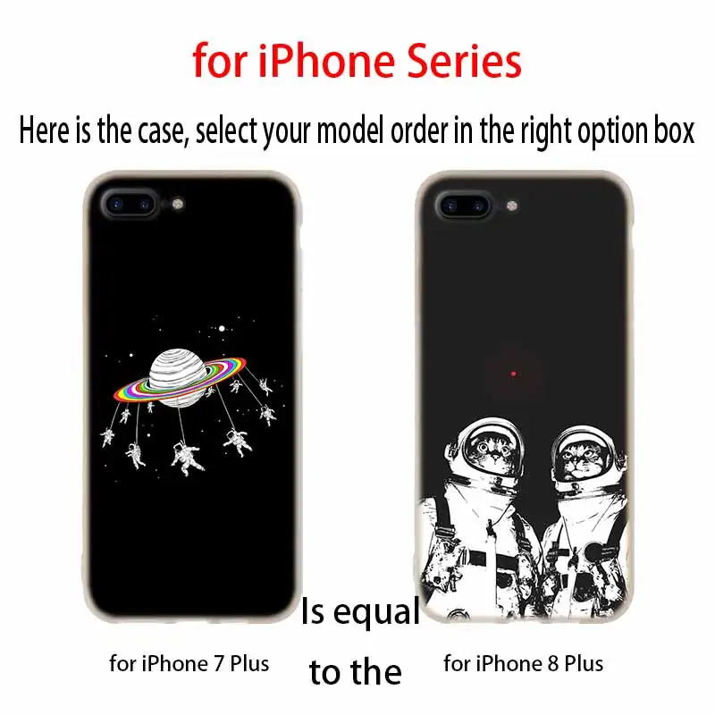 Чехлы для телефонов силиконовый мягкий чехол iPhone 11 Pro X XS Max XR 6 6S 7 8 Plus 5 4S SE funny Space Love