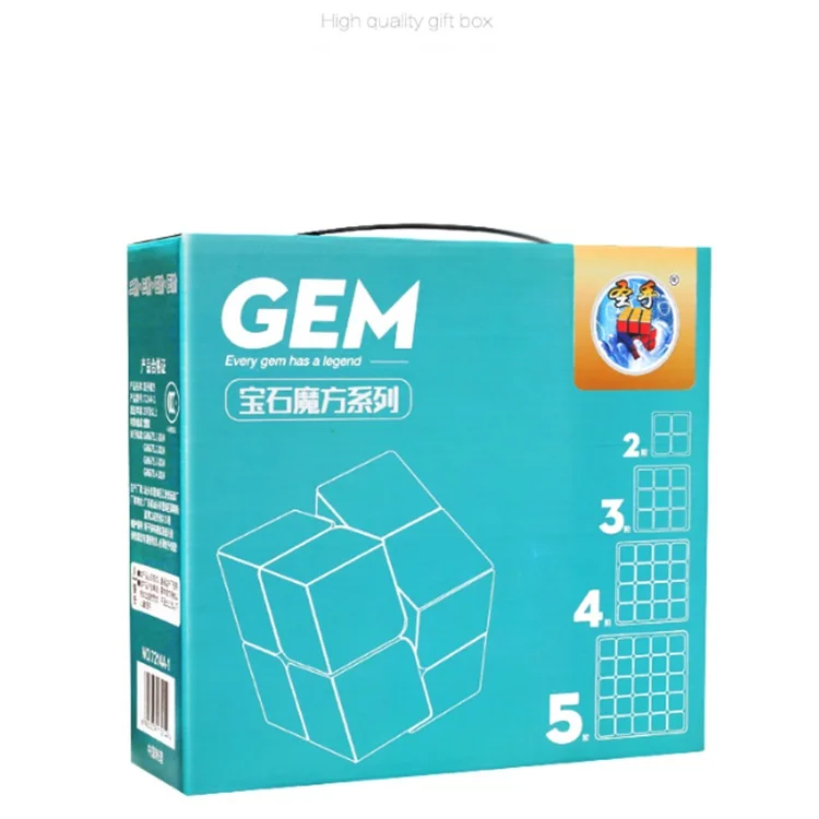 MIPOZOR GEM Series SS 4 шт./упак. водонепроницаемый магический скоростной куб без наклеек