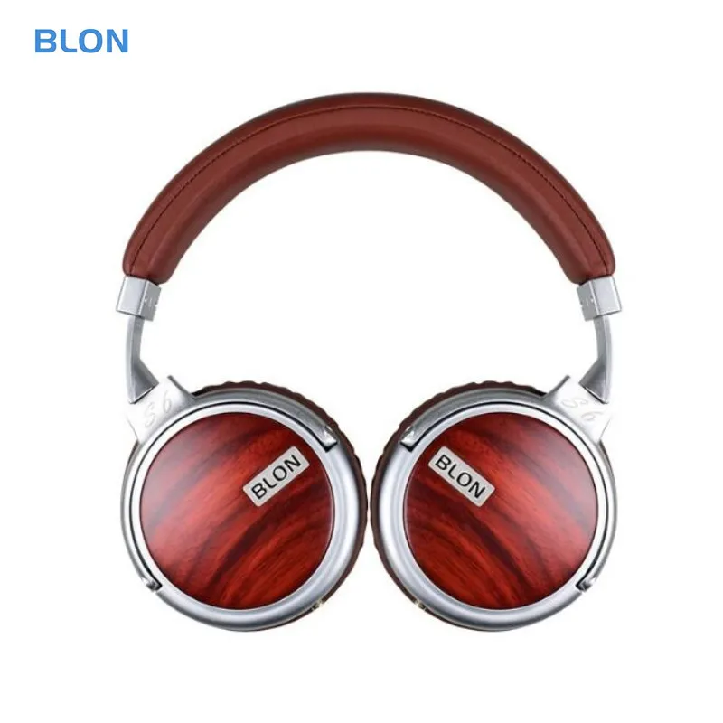 BLON S6 Hi FI деревянные наушники динамический студийный монитор аудио наушники DJ стерео металлическая гарнитура повязка на голову Auriculares