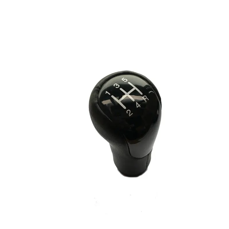 5speed black Для Ford FIESTA MK6 2002-2008 подключение FUSION MT 5 6 скоростей черная Серебристая автомобильная ручка переключения передач головка автомобиля Стайлинг - Название цвета: 5speed black
