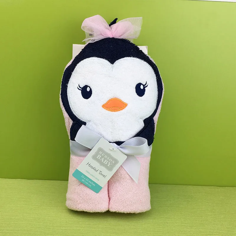 Набор квадратных банных полотенец с капюшоном для малышей 100% хлопок | Мать и