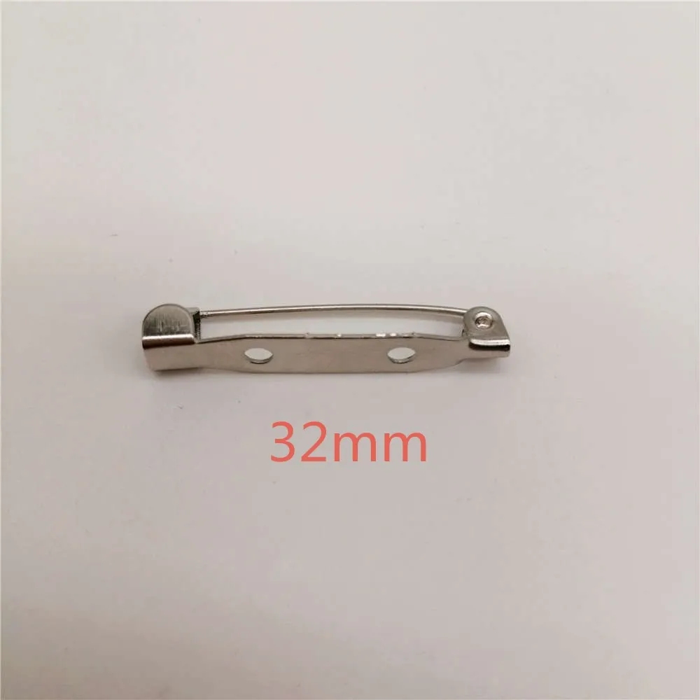 32mm 500-10000 шт. Брошь база задняя панель держатель значка безопасный замок брошь булавки DIY ювелирных изделий Аксессуары для изготовления ювелирных изделий принадлежности - Цвет: 32mm