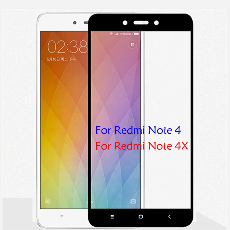 4G 64gb Note4X полная защита экрана закаленное стекло для Xiaomi Redmi Note 4 глобальная версия