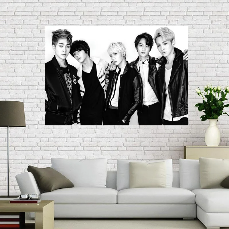 

New Arrive Custom SHINee Canvas Poster for Home Decor Custom Print painting Art Picture 1 pcs custom