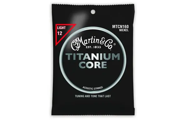 Титановые Струны для акустической гитары MartinGuitar MTCN160 никелевая обмотка легкое
