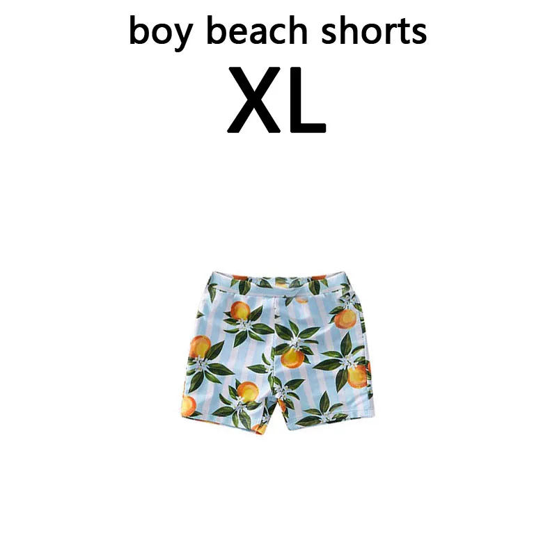 boy size XL Семейный комплект бикини для женщин; коллекция года; Летние оранжевые купальники с принтом для мамы и дочки; пляжные шорты для мальчиков; купальник для мамы и дочки - Цвет: boy size XL