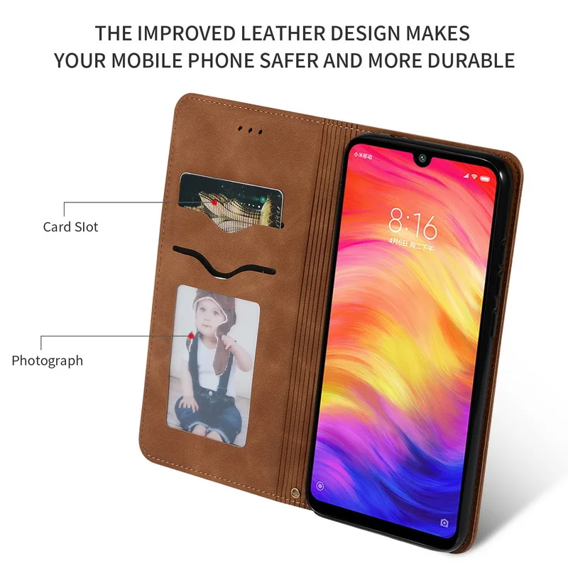 Магнитный Флип-кошелек чехол для телефона для Xiao mi Red mi Note 7 6 Pro Ретро Держатель для карт кожаный чехол для Xiaomi mi 9 SE чехол для книги s
