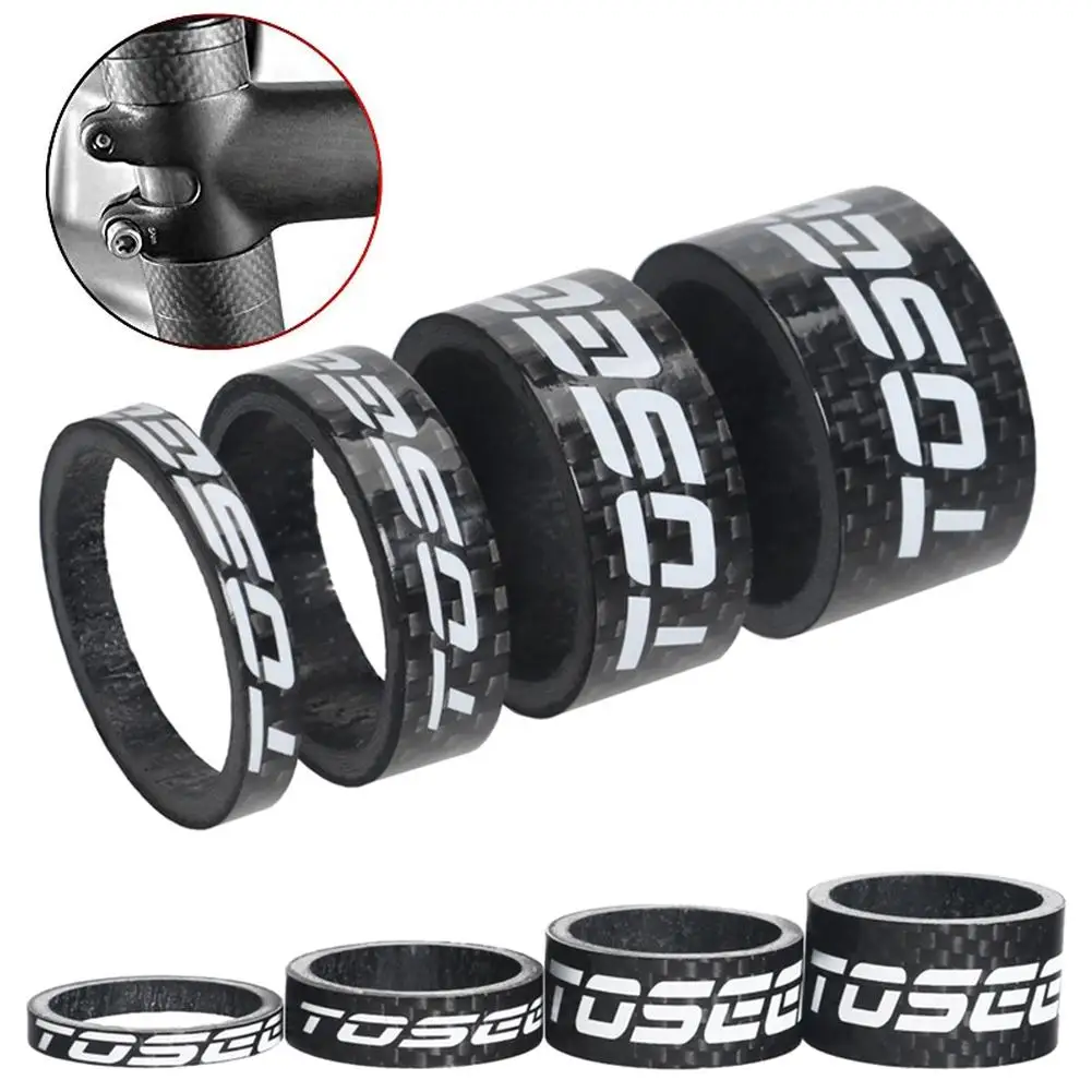 Carbon Fiber Mountain Road Bike Front Fork Gasket Set Headset Spacer Most Bicycle MTB BMX Fixie Gear | Спорт и развлечения