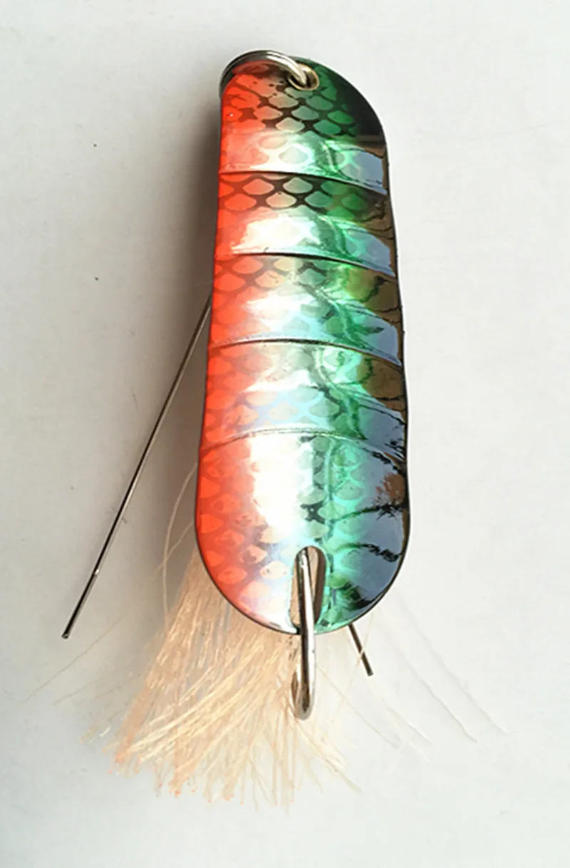 

20g 6cm Spoon Bait Ice Fishing Lure Metal Bait Ice Bait Ice False Bait Fishing Tackle Single Hook Copper Material