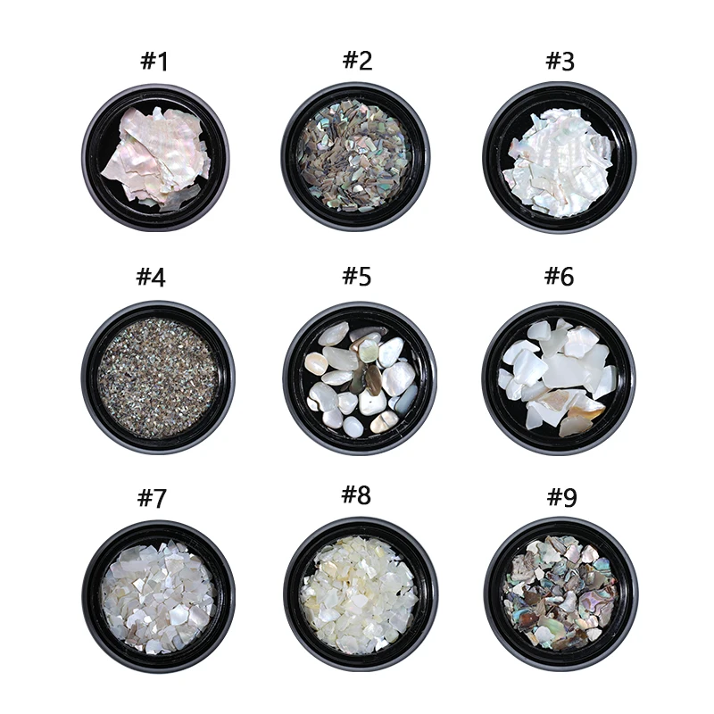 19 Colors Shell Nail Decoration Multi Style Irregular 3D Art Mixed Size Jewelry Rhinestone For Nails | Красота и здоровье