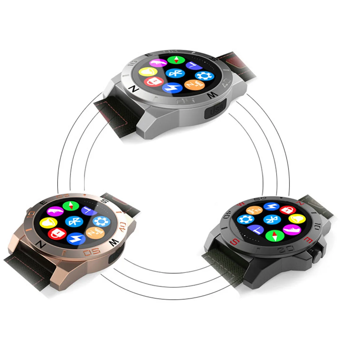 N10B 3g wifi gps bluetooth Смарт-часы Android 5,1 MTK6580 процессор 1,39 дюймов 2.0MP камера умные часы для iphone huawei телефон часы
