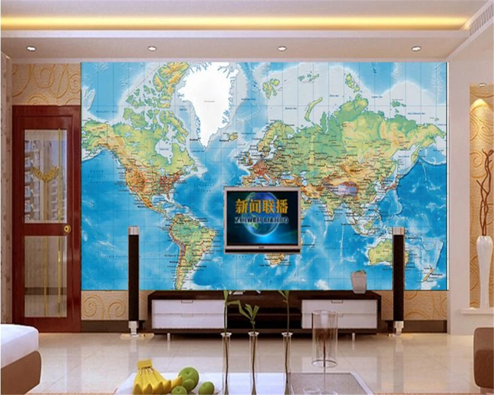 Фото beibehang Personalized fashion high quality wallpaper 3D satellite shooting world map background papel de parede 3d Обустройство beibehang Personalized fashion high quality wallpaper 3D satellite shooting world map background papel de parede 3d Обустройство