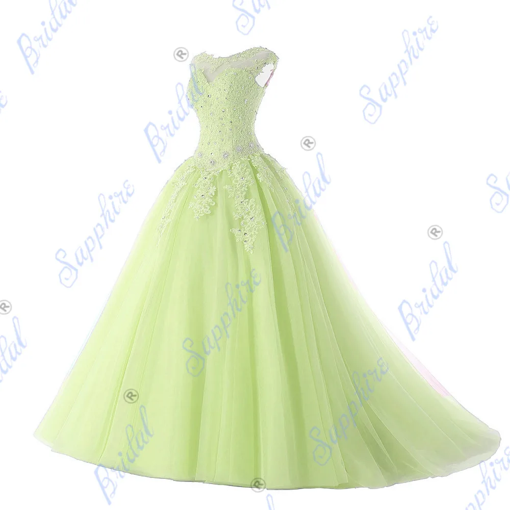 BLF-30 Сапфировые Свадебные Длинные вечерние платья Vestido De 15 Anos De cap рукав кружево открытая спина Коралловое бургундское вино Бисероплетение Бальные платья - Цвет: BLF-30