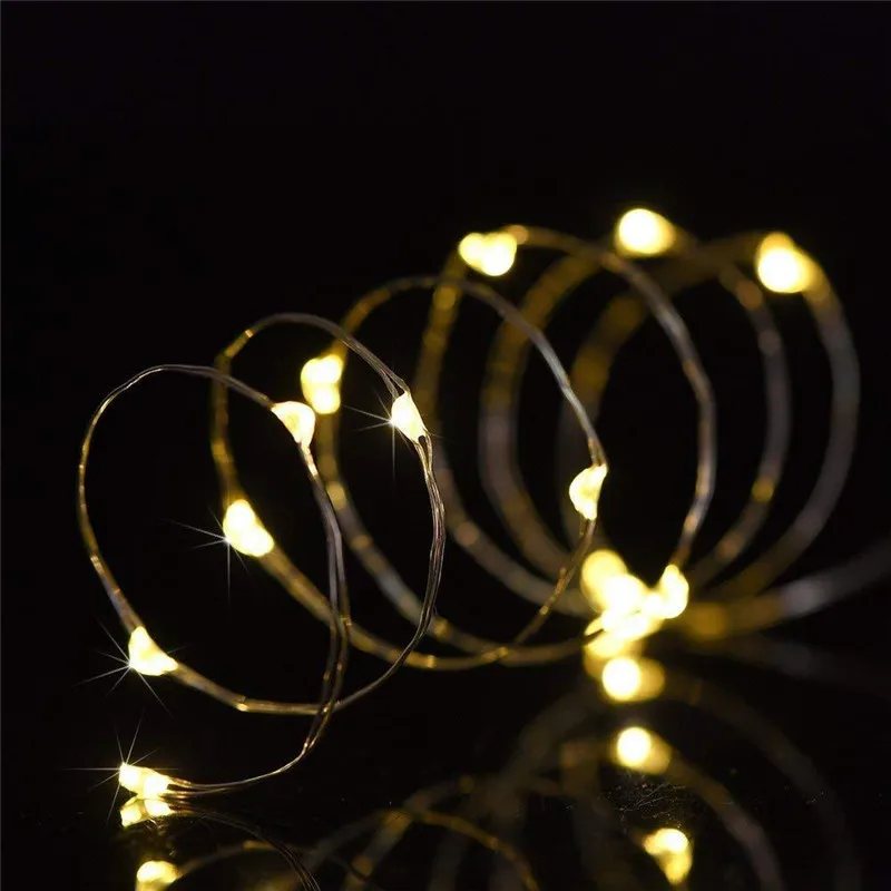 Гирлянда из медной проволоки с пробкой для бутылки вина 1 м 10 светодиодов |