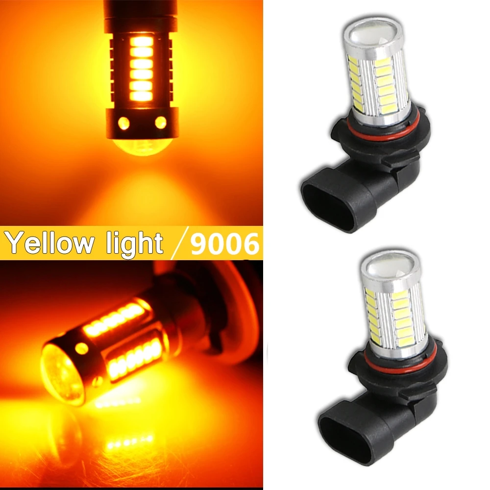 2 шт. Авто 9006 Hb4 5630 33SMD белый лед Led Лампа 6000 К противотуманная фара для бега