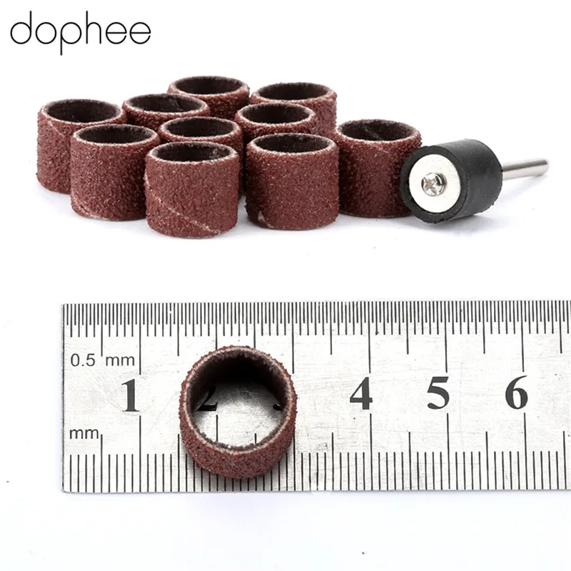 Dophee Dremel аксессуары 12 5 мм зернистость 80 # шлифовальные ленты + 3 17 шлифовальный
