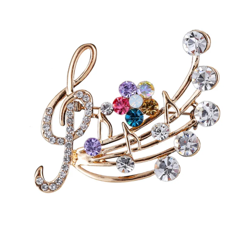 Женская Брошь со стразами AWAYTR Винтажная брошь в форме тюльпана стиле ретро