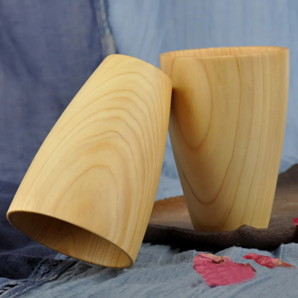 Новая деревянная сувенирная чашка ручной работы цветная кофейная кружка из