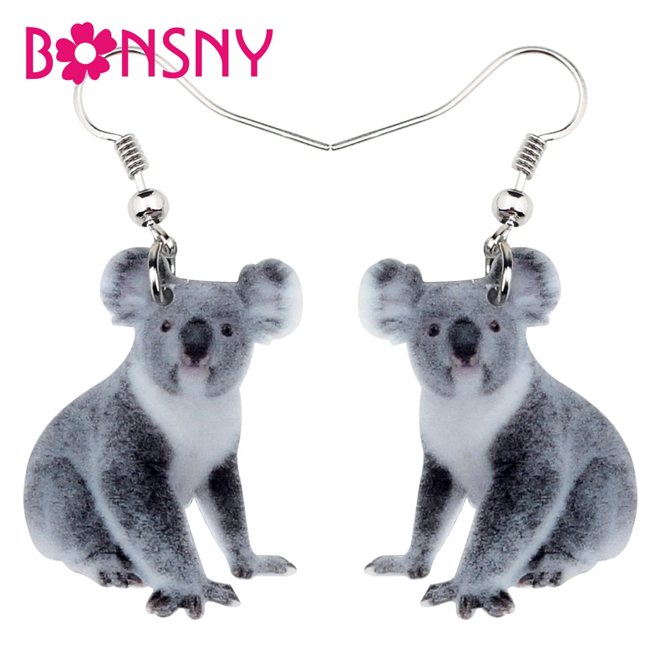 

Bonsny Statement Acrylic Australian Koala Bear Earrings Drop Dangle Cute Animal Novelty Jewelry For Women Girls Gifts Charms Hot