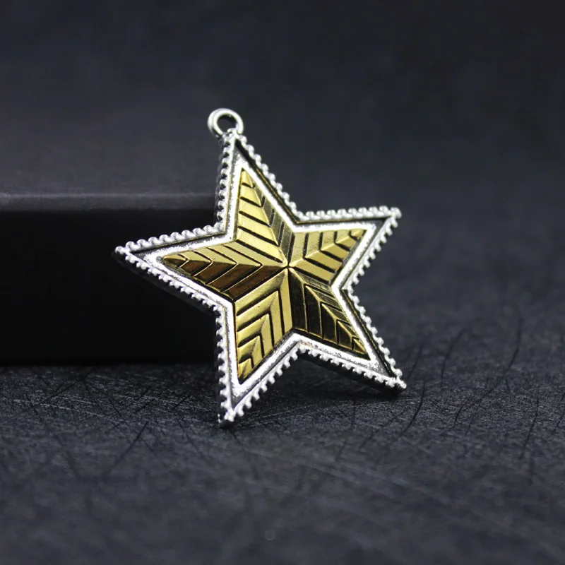 Новое поступление Сделай Сам модная подвеска из сплава желтая звезда для