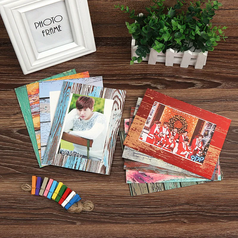 9 шт. бумажная фоторамка 7 дюймов DIY комбинированная настенная клипсы подвесная