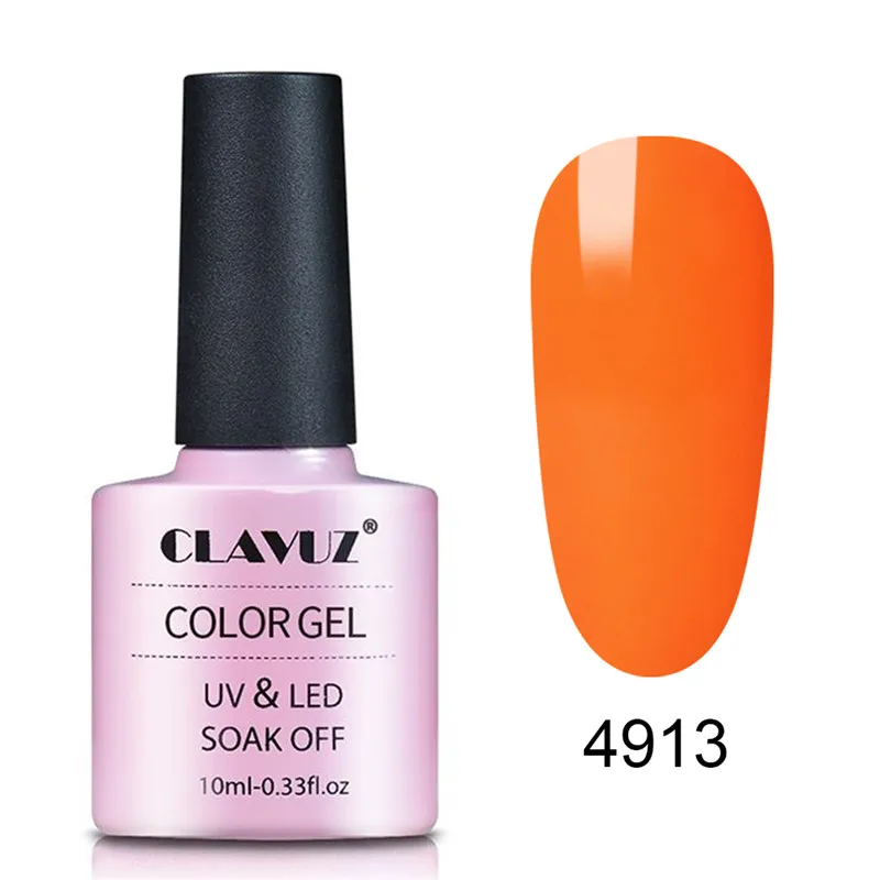 013 CLAVUZ Macaron UV светодиодный Полупостоянный долговечный Гель-лак черный белый чистый Цвет Гель-лак для ногтей 10 мл - Цвет: 013