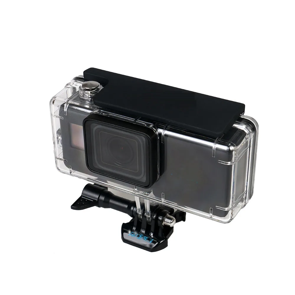 Gopro Hero 5 6 7 черный длинный Водонепроницаемый Чехол протектор+ Боковая резервная батарея для Gopro 5 6 Hero 7 черный аксессуары для камеры