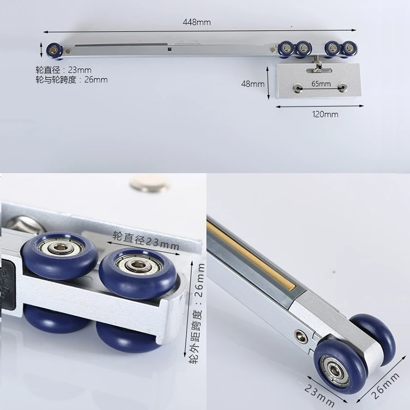 Твердые Алюминиевые Верхние висящие раздвижные стеклянные двери ролик мягкий