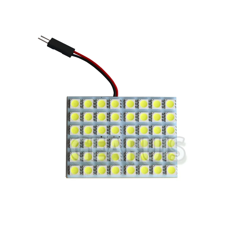 HK post free Dome Panel Светодиодная лампа 48 SMD 5050 LED внутренняя для дверсветильник с T10 Festoon 2