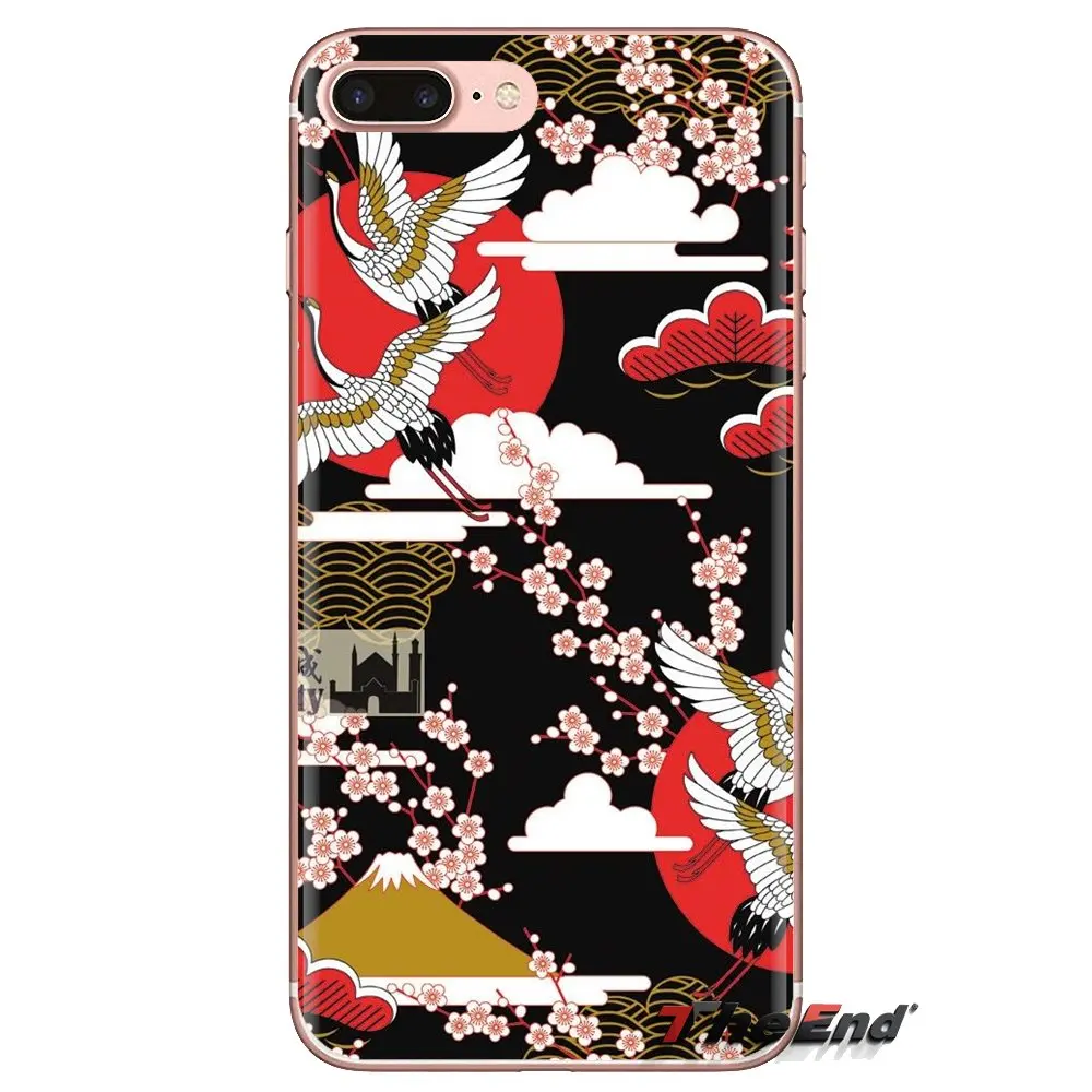 Для Samsung Galaxy J1 J2 J3 J4 J5 J6 J7 J8 Plus 2018 Prime 2015 2016 2017 Фламинго в Японии illustrator прозрачный