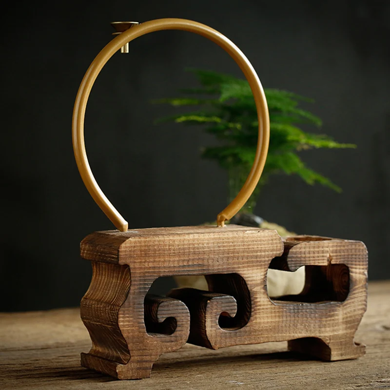 Винтажный Черный и эбеновый шесть джентльменов чайная церемония аксессуары