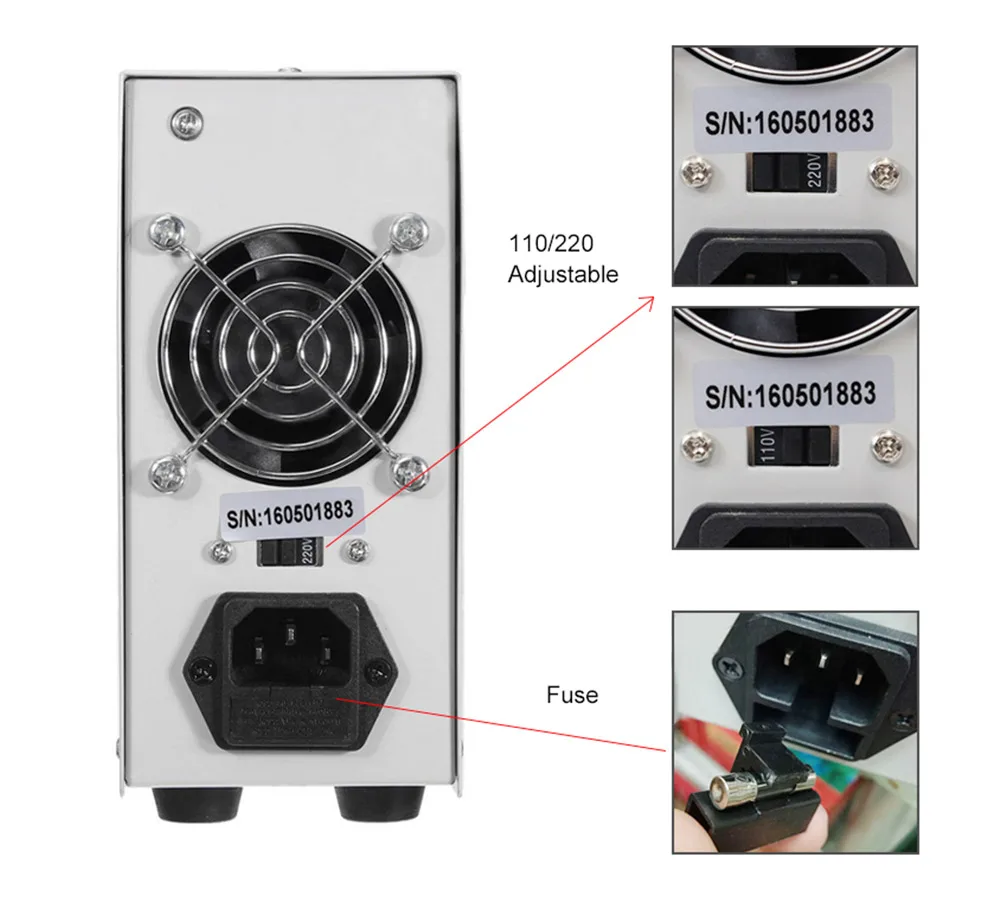 LW 3010D лаборатория Регулируемый источник питания постоянного тока 30V 10A 4 цифры дисплей Регулируемый импульсный источник питания ноутбука телефон ремонт