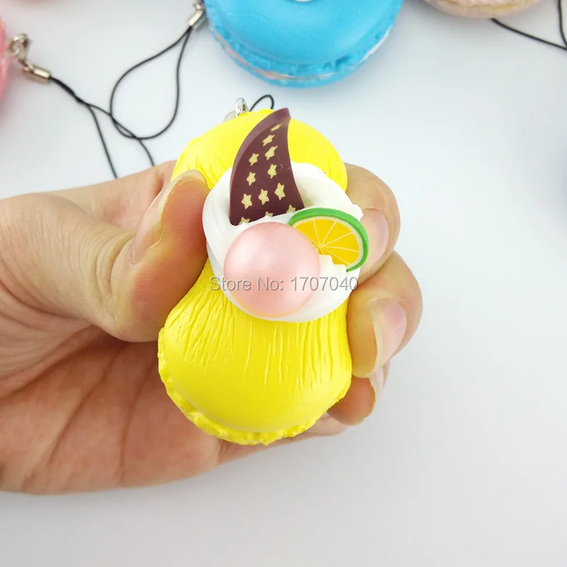 Kawaii Fruit Macaroon Squishy Collectibles Soft Gift Kid Simulation Food Toy | Игрушки и хобби