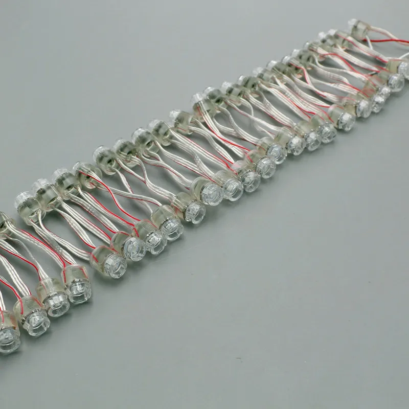 50 шт. DC5V 12 мм SM16703 чип (аналогичный WS2811 IC) RGB led smart pixel узел с чистым проводом IP68
