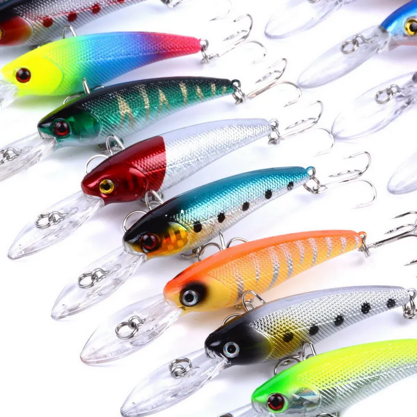 20 шт. набор наживки для смешанной рыбалки воблер Crankbait Swimbait Minnow жесткие приманки