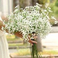 1pc diy artificial babys breath flower gypsophila fake silicone plant for wedding home party decorations
