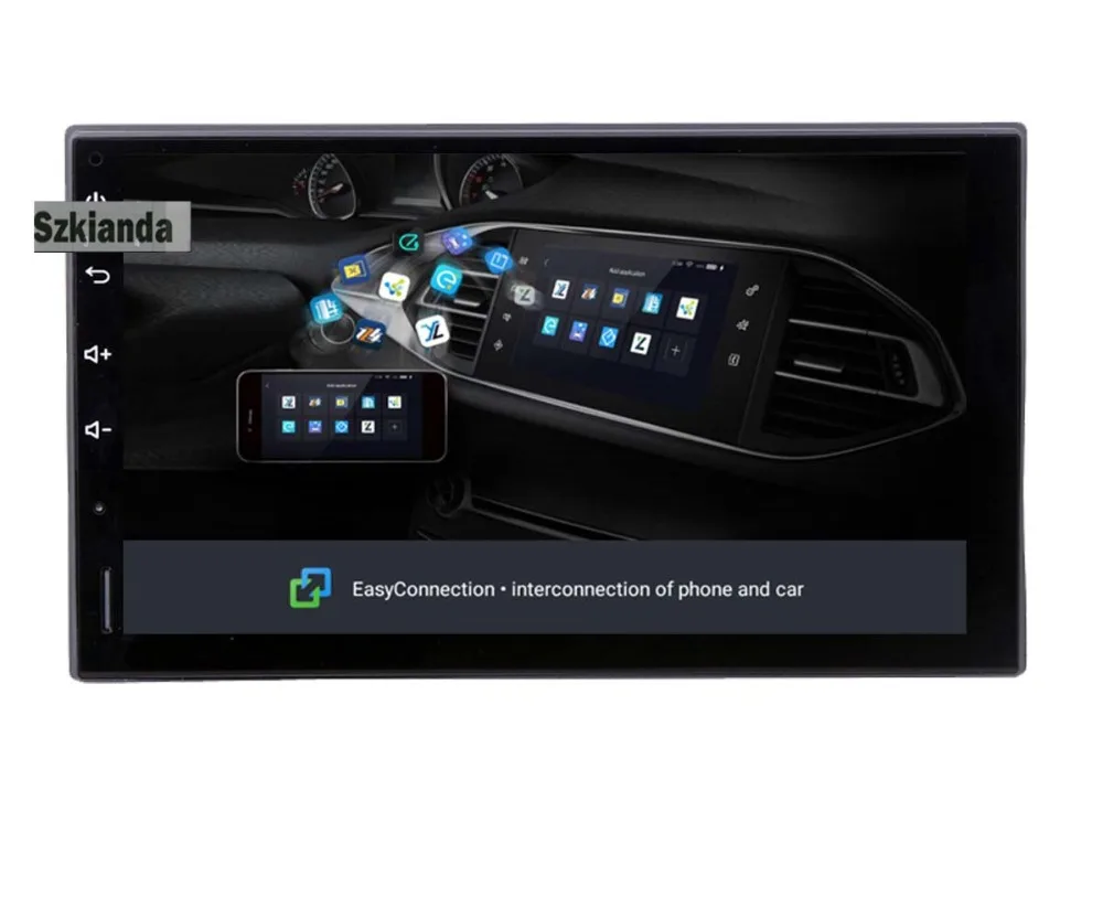 Автомагнитола на Android 8 1 7 дюймов 2din DVD 1024x600 GPS навигация Bluetooth USB 2 din универсальная