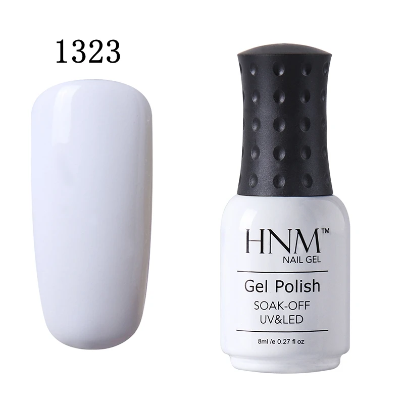 1323 HNM УФ-гель для ногтей чистый 28 цветов отмачиваемый лаковый Гибридный лак гель для ногтей эмалированный, разукрашенный геллак 8 мл Праймер, Базовое покрытие - Цвет: 1323