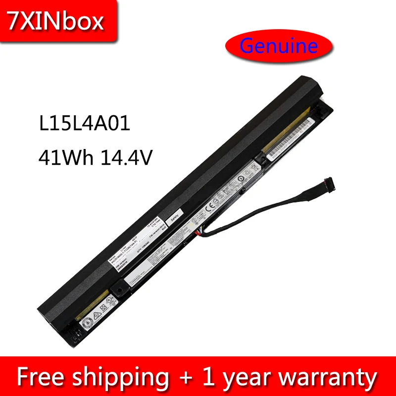 7XINbox 41 Втч 14 4 В подлинный L15L4A01 L15S4A01 L15M4A01 L15S4E01 Аккумулятор для Lenovo IdeaPad 100 15-IBD 80QQ