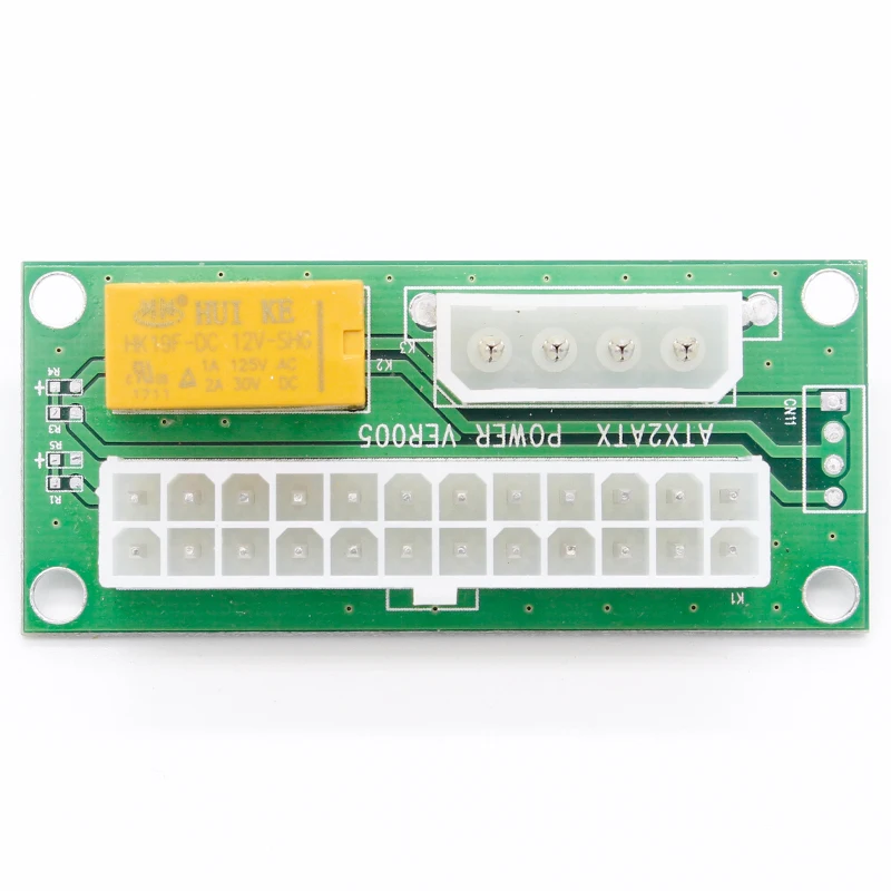 1шт. Кабель-адаптер для синхронизации питания двух блоков питания ATX 24PIN для майнинга Bitcoin с функцией запуска и подключения add2psu.