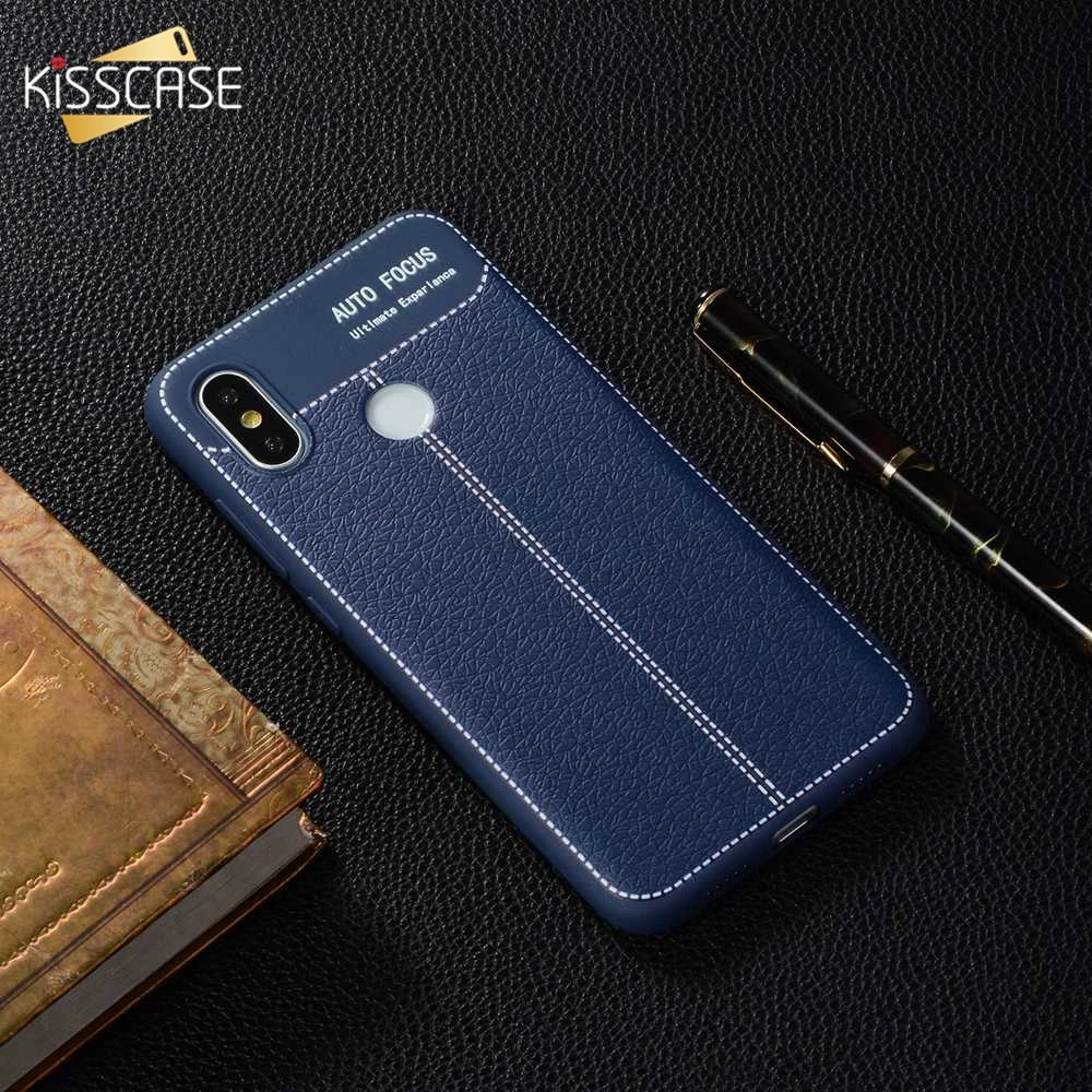 Kisscase чехол для телефона Redmi Note 6 Pro 5 4 4X Личи шаблон из искусственной кожи 6A Plus S2 5A