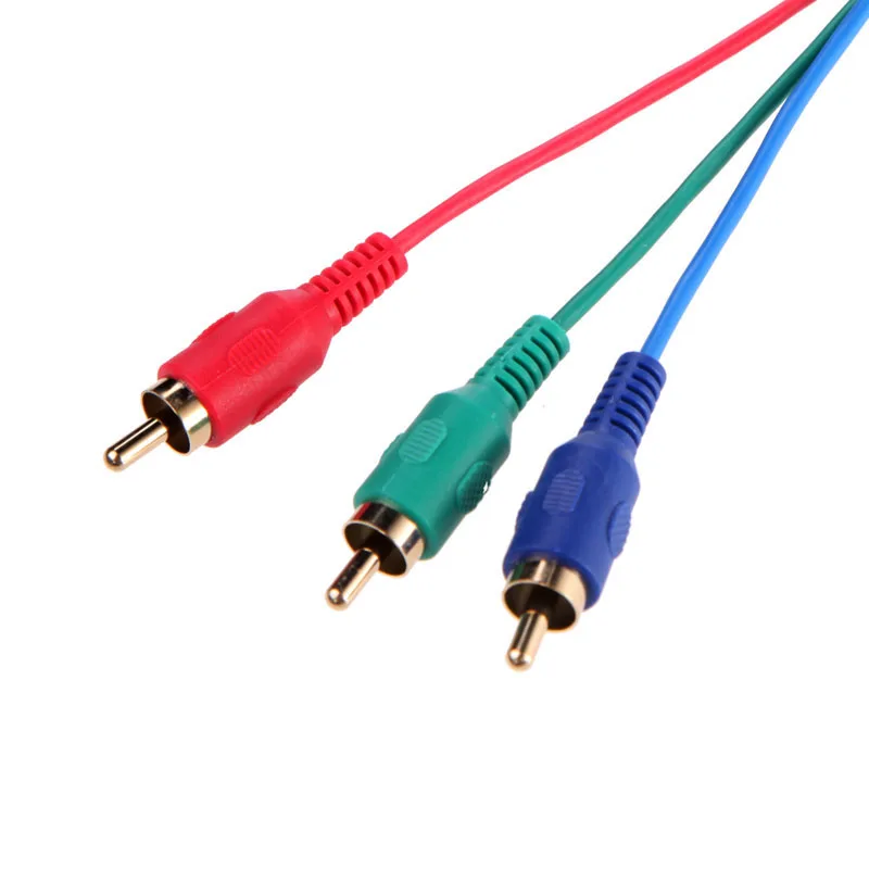1.5m 5Ft VGA to TV 3 RCA Component AV Premium Version Audio Cable Adapter for PC Laptop P4PM | Компьютеры и офис