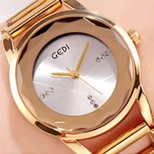 gold white Модные повседневные женские часы, женские классические кварцевые наручные часы из нержавеющей стали, женские часы-браслет, часы bayan saat, новинка - Цвет: gold white