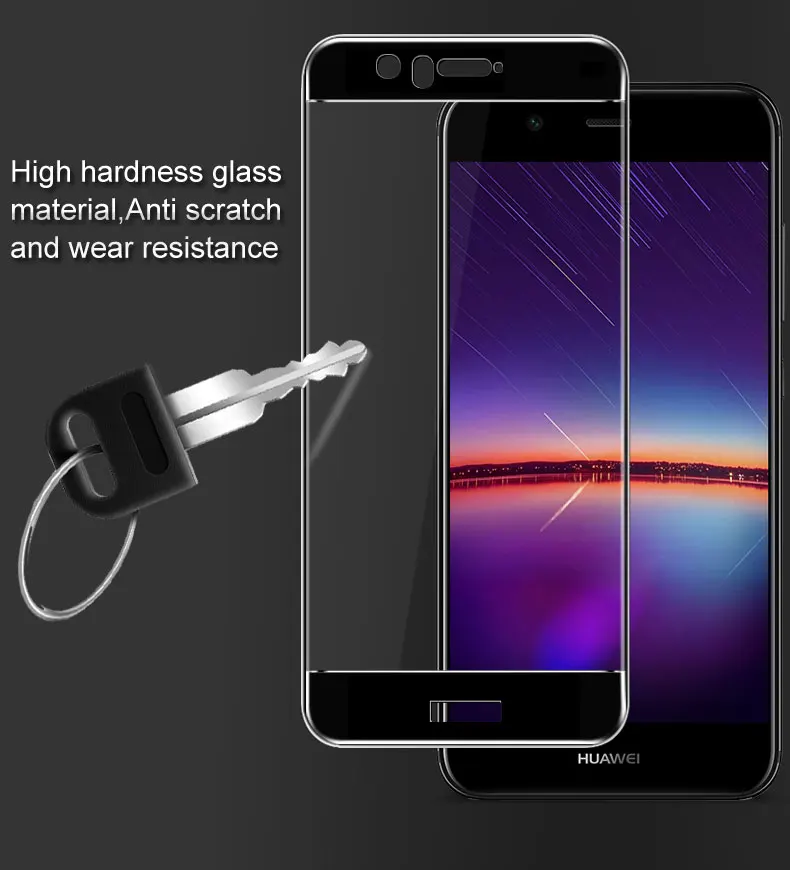 Huawei Nova 2 стекло с полным покрытием закаленное стекло для huawei Nova 2 5," протектор экрана для huawei Nova2 Защитная стеклянная пленка