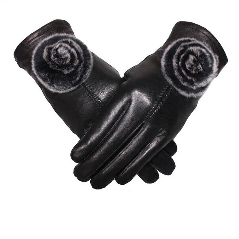 Женские перчатки из натуральной овечьей кожи в форме бабочки женские рукавицы