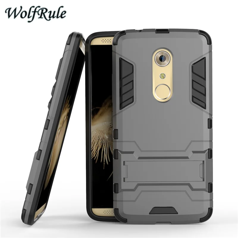 WolfRule For Cover ZTE Axon 7 Case Anti knock Soft TPU &amp Plastic Stand Phone Axon7 A2017 Coque &lt |