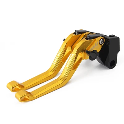 gold Мотоцикл короткие сцепления Тормозные ручки с ЧПУ Регулируемая для KAWASAKI VULCAN S 650 вулкан s 650 - Цвет: gold